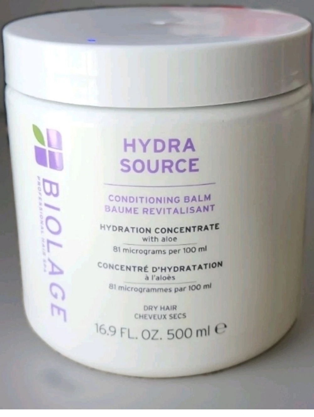 MATRIX BIOLAGE HYDRASOURCE CONDITIONING BALM Hydration Concentrate 16.9 OZ